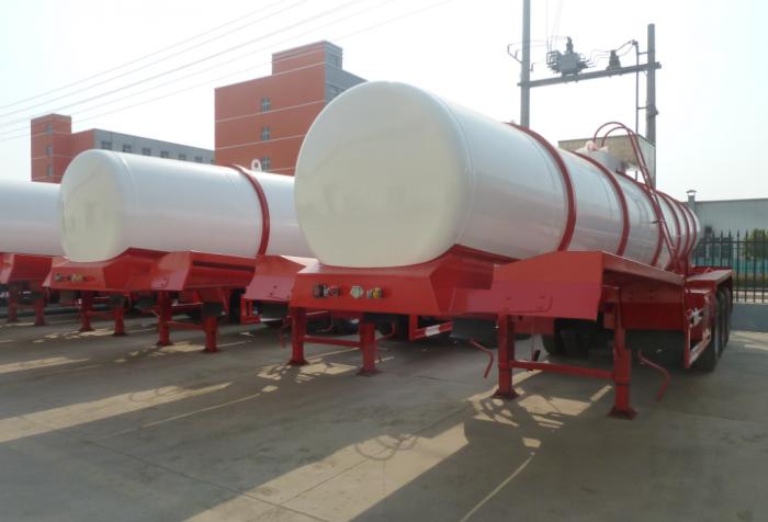 3 axle V Shape 20000 Liters sulfuric acid tanker