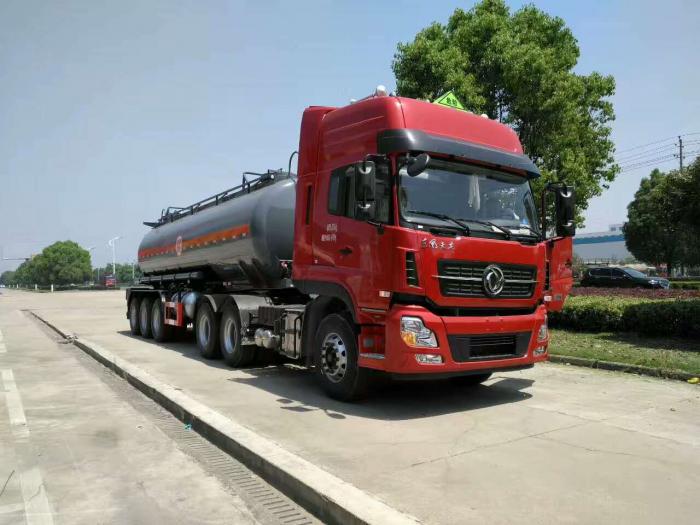 3 axle 25,000 liters sodium hydroxide tanker semi-trailer