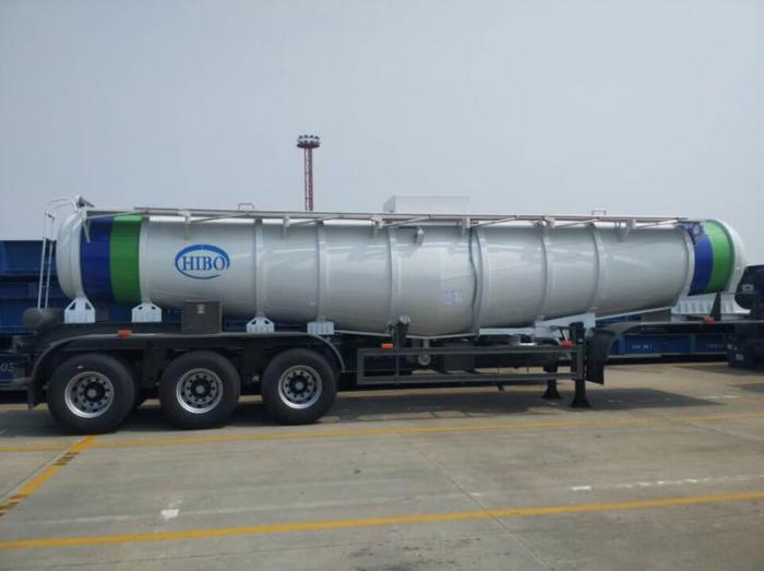 20,000 liters V shape strong sulfuric acid tanker semi-trailer